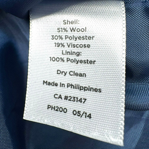 TALBOTS Women's 12 Blue Plaid Wool Skirt Pockets‎ Lined Side Zip Preppy Academic - Picture 5 of 7